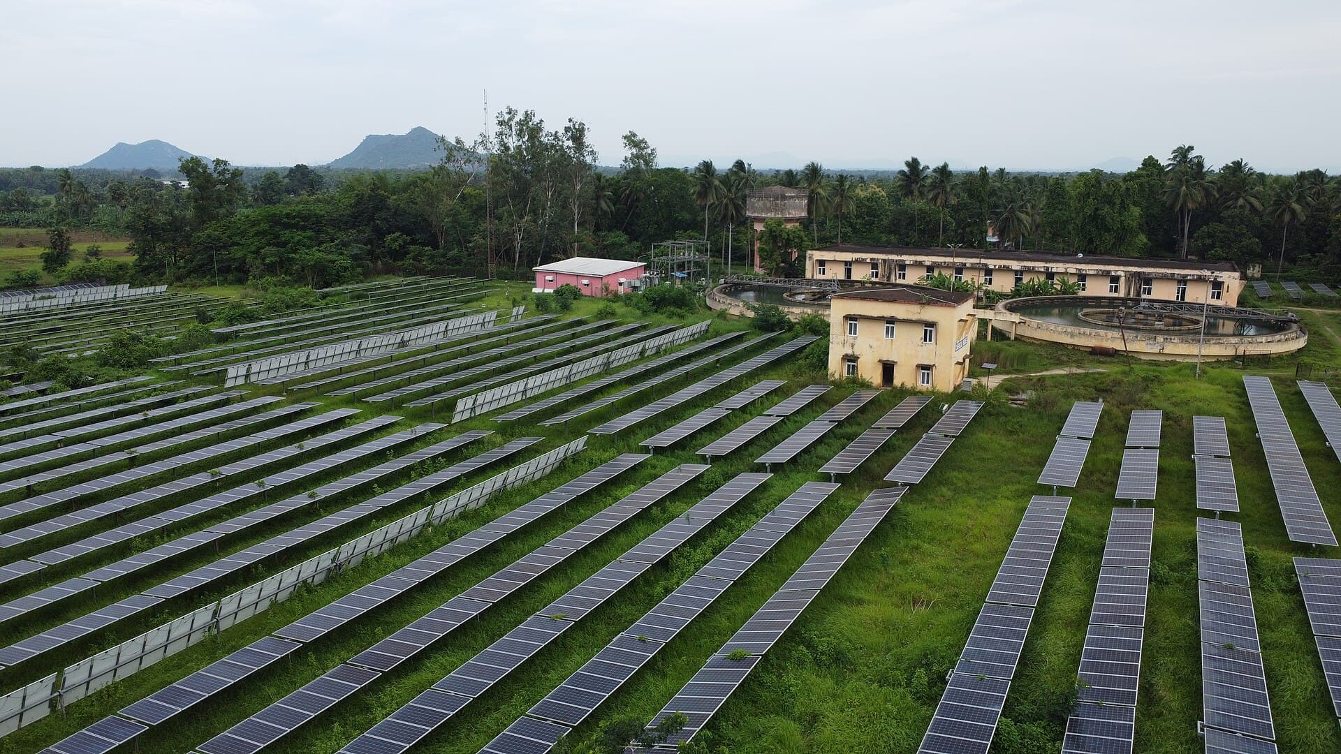 Utility-scale solar farm